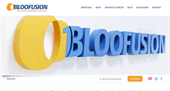 Desktop Screenshot of bloofusion.de